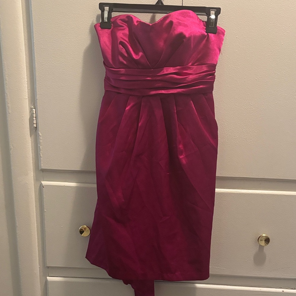 Elegant Fuchsia Vintage Charlotte Russe Strapless Dress